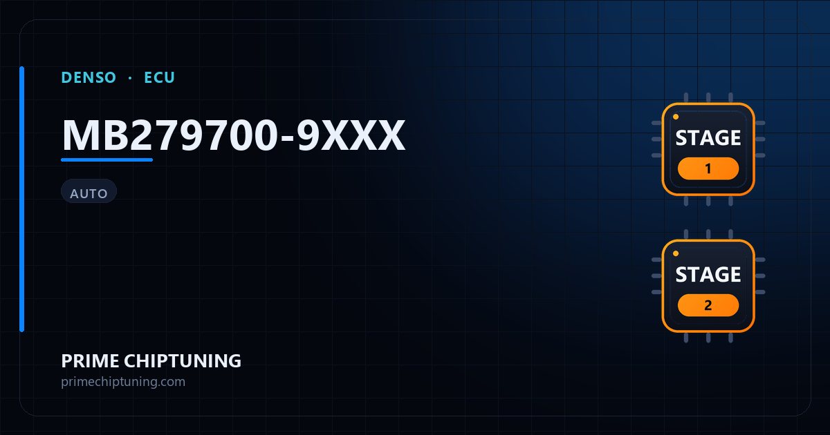 Verfügbare Lösungen für die ECU-Familie DENSO MB279700-9XXX: Stage 1 Chiptuning, Stage 2 Chiptuning