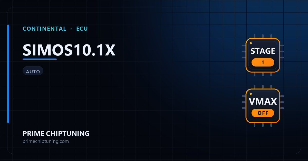 Solutions disponibles pour la famille d'ECU CONTINENTAL SIMOS10.1X : Reprogrammation Stage 1, Suppression du limiteur de vitesse (Vmax)