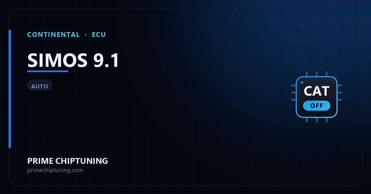 الحلول المتاحة لعائلة ECU CONTINENTAL SIMOS 9.1: إلغاء المحول الحفاز (Decat)